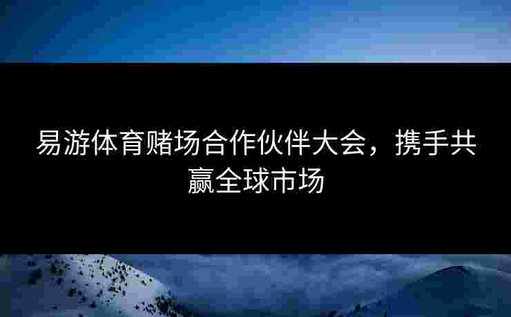 易游体育赌场合作伙伴大会，携手共赢全球市场